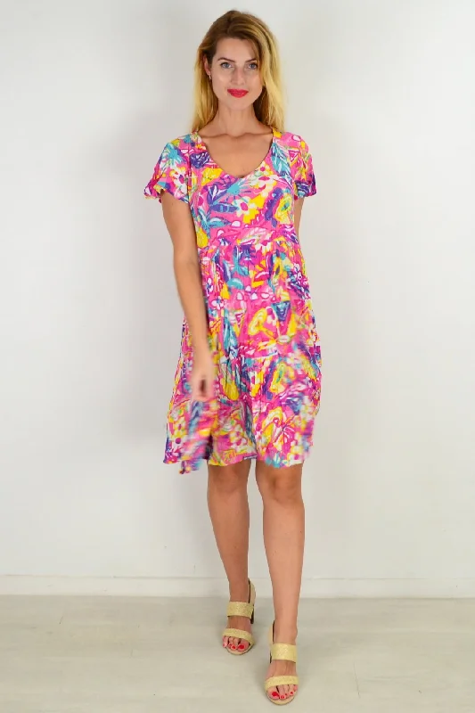 Flash Sales Today Pink Fly Away Tunic Dress