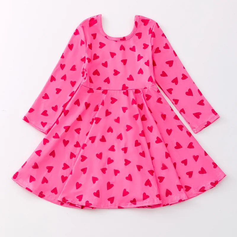 Women's Activewear Garments PINK HEART DRESS