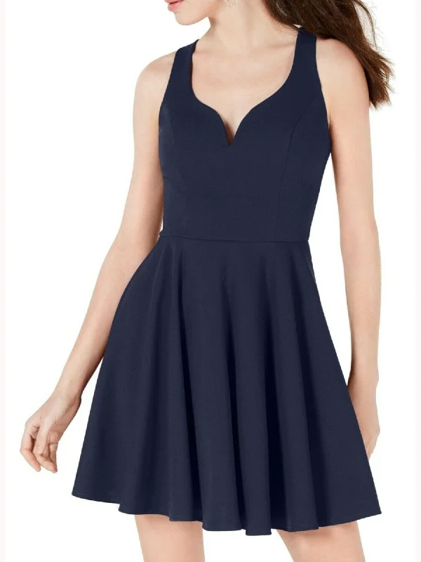 Women's Elegant Clothing Sets b. darlin sweetheart navy fit & flare dress