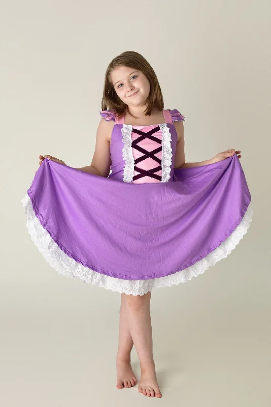 Casual Chic PRINCESS PURPLE TWIRLY DRESS PREORDER