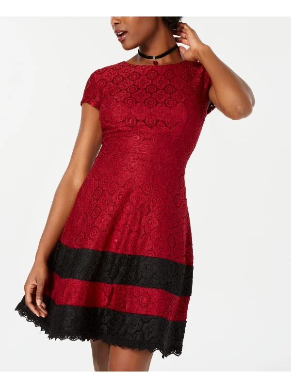 Women's Fashion Essentials 3 - teeze me red & black lace dress