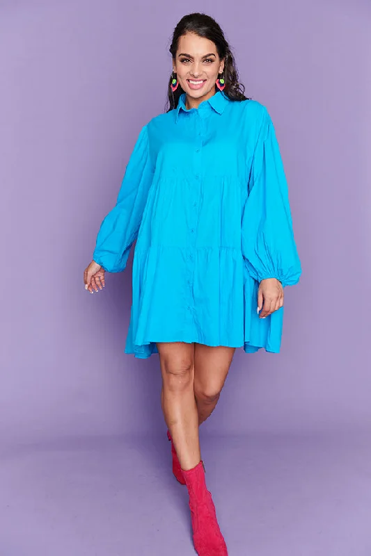 Best Online Clothing Boutiques Ginger Bright Blue Dress