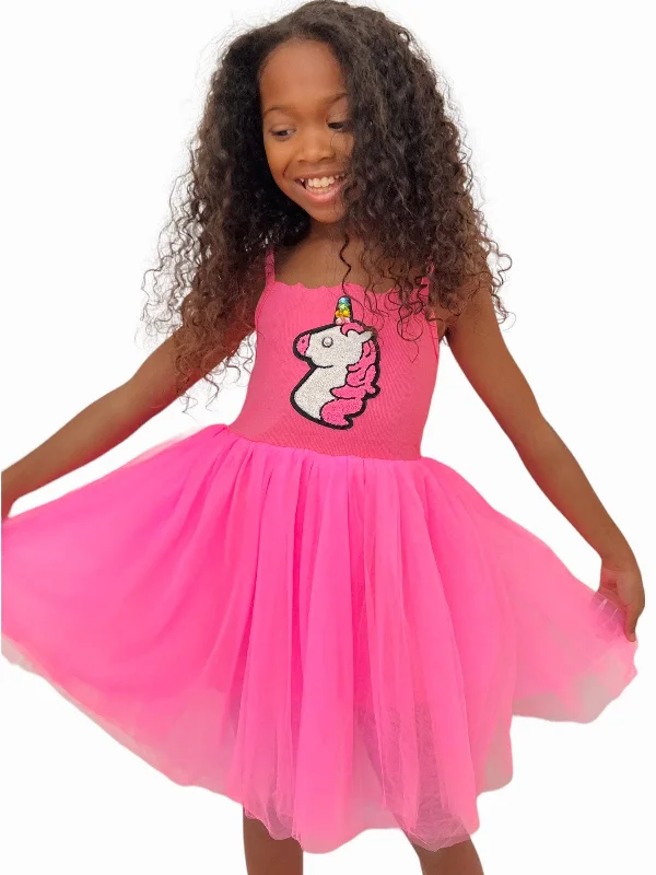 Elegant Women's Clothing Online Hot Pink Unicorn Tutu Dress