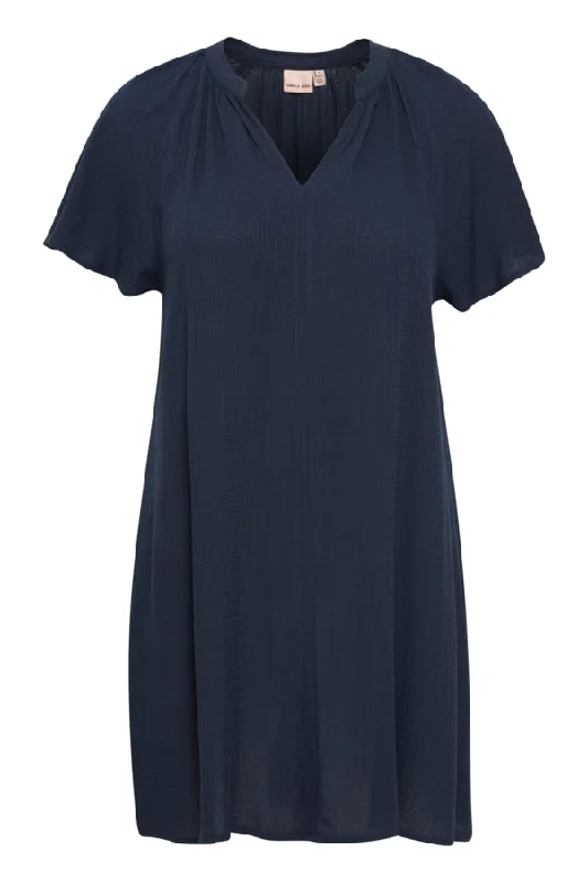 Women's Transitional Clothes Simple Wish Oline Dress in Navy