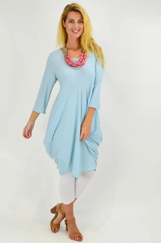 Chic Women's Clothing for Date Nights Light Blue Sophia Tunic Dress