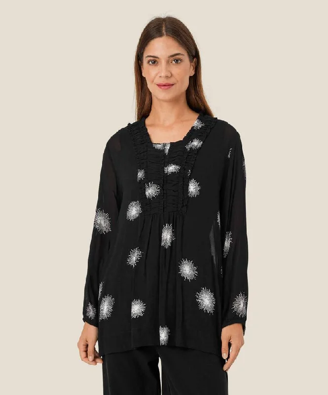 1010097 MaBunika Top - Black Print