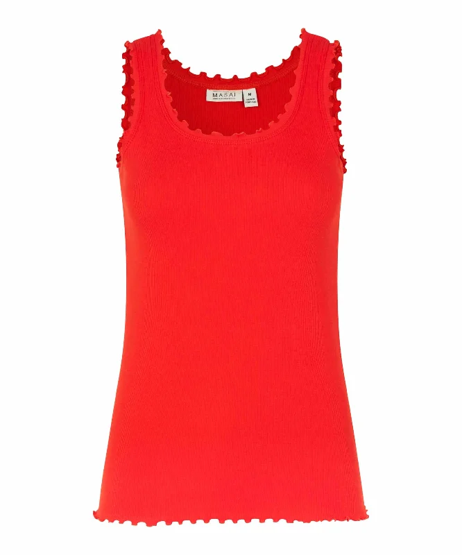 1008976 MaErina Jersey top - Orange Com