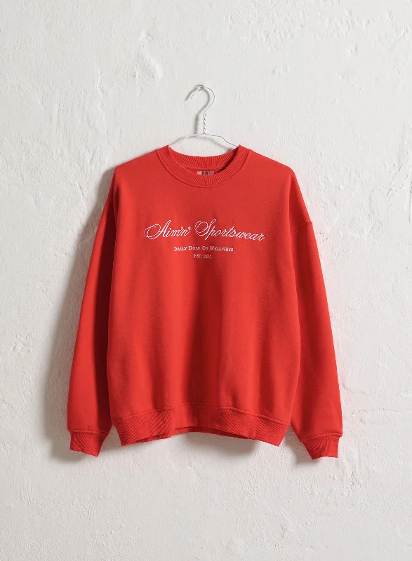 90's Red Heritage Sweatshirt