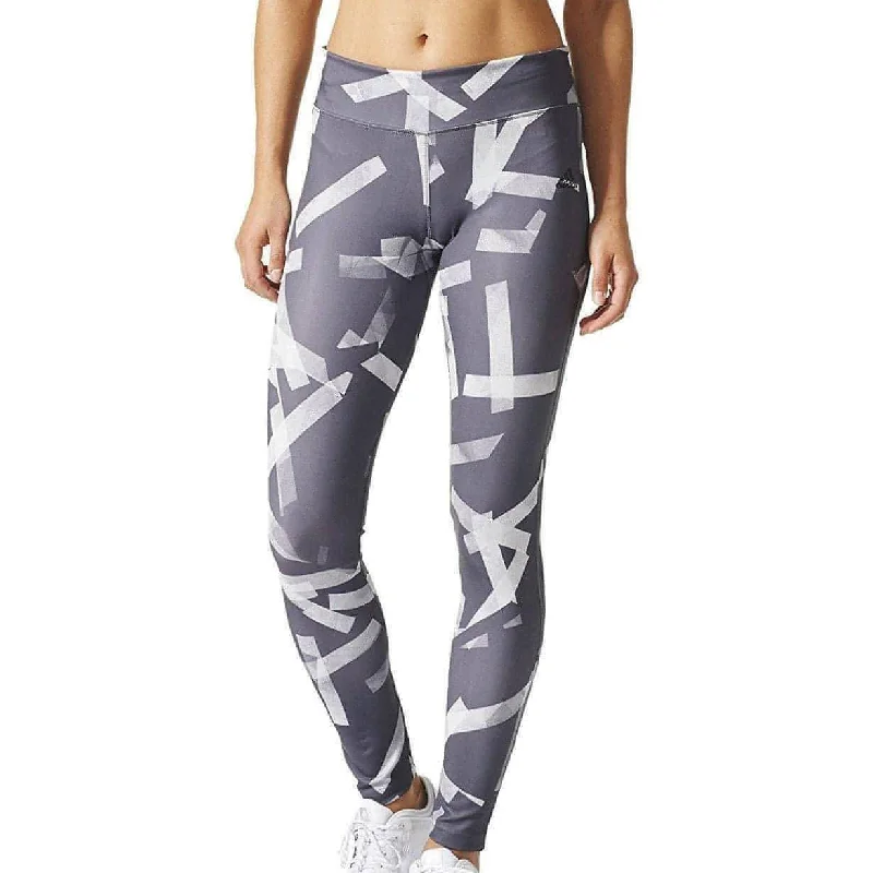 adidas Designed 2 Move Womens Long Running Tights - Grey