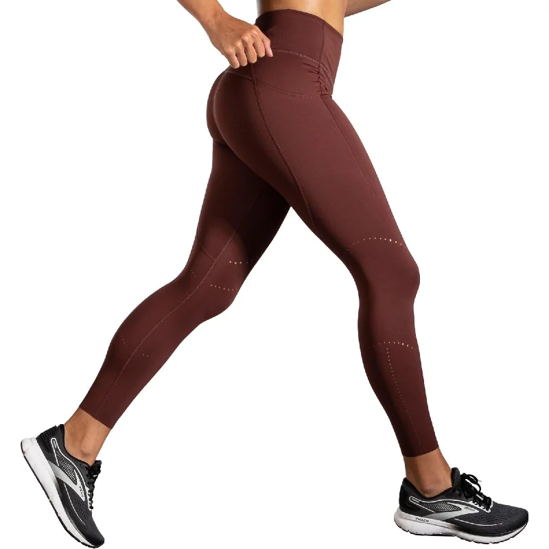 Brooks Method Womens 7/8 Running Tights - Red