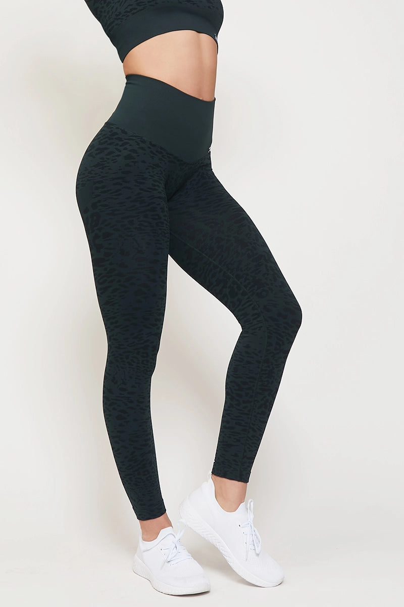 Leggings Jungle Leopardo Verde Forrest