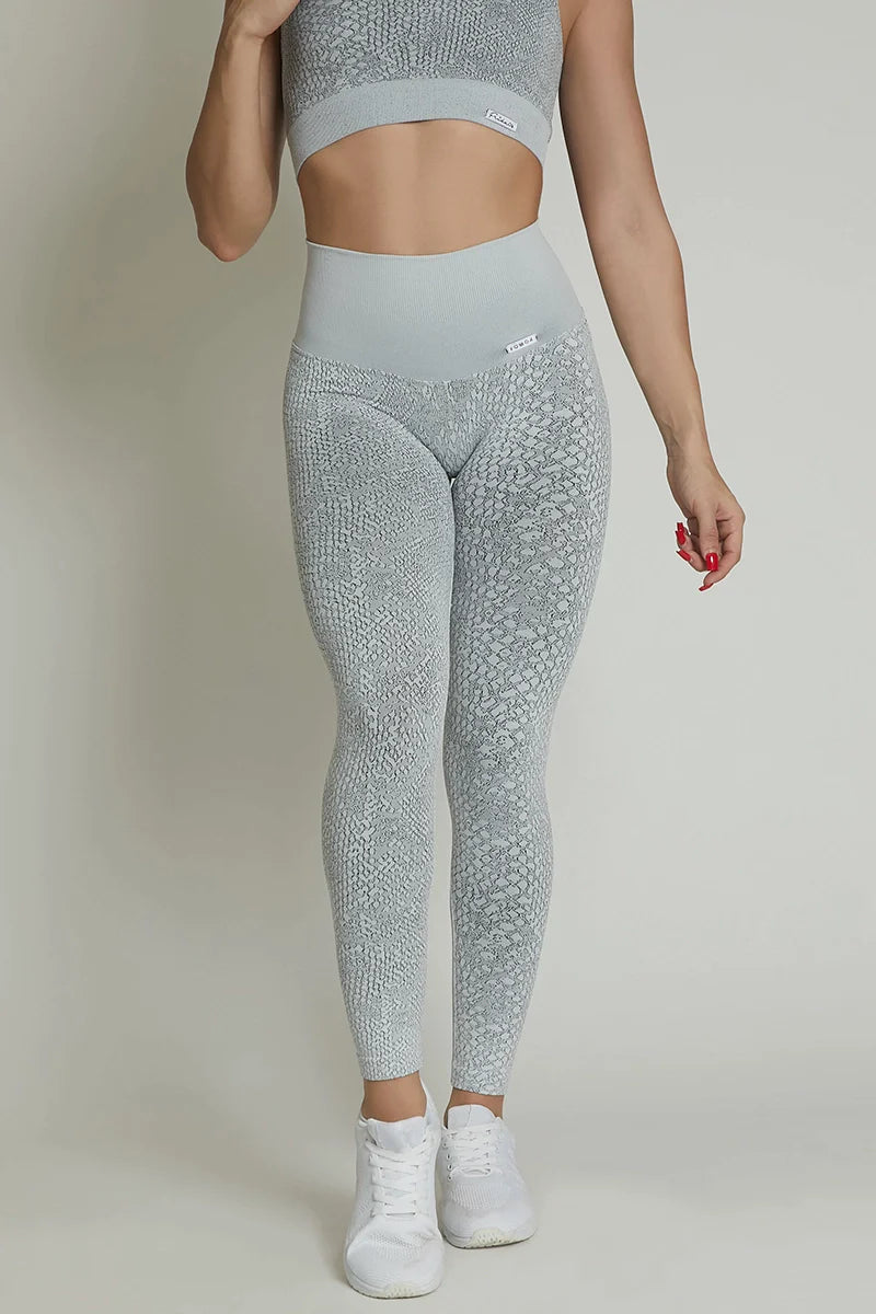 Leggings Jungle Pitone Ghiaccio