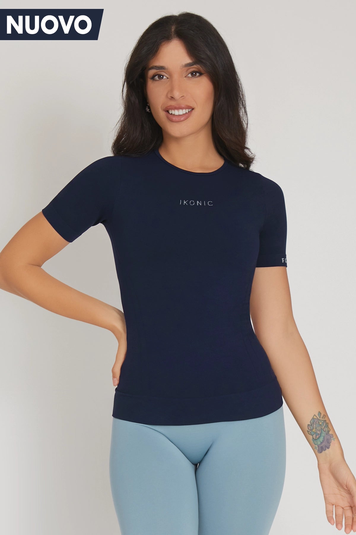 Maglia snellente Ikonic Sport Unisex Blu Notte