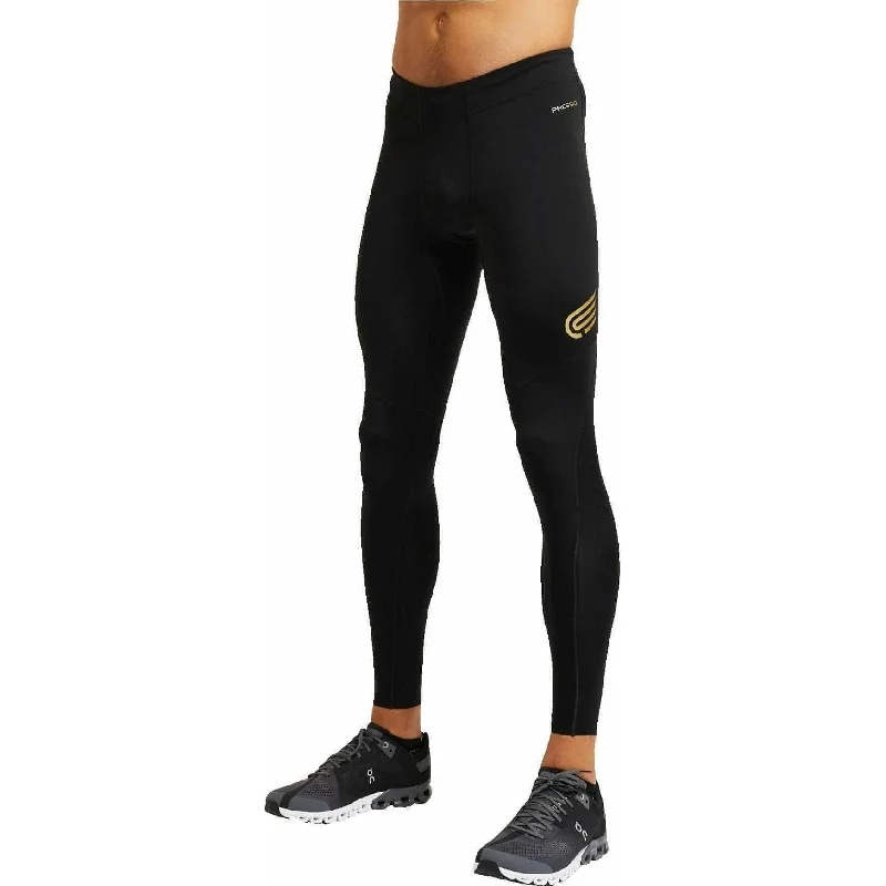 Pressio Bio Run Mens Long Running Tights - Black