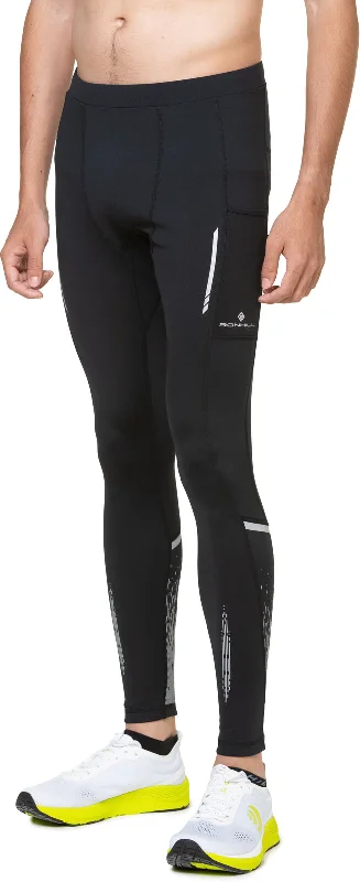 Ronhill Tech Reflect Mens Long Running Tights - Black