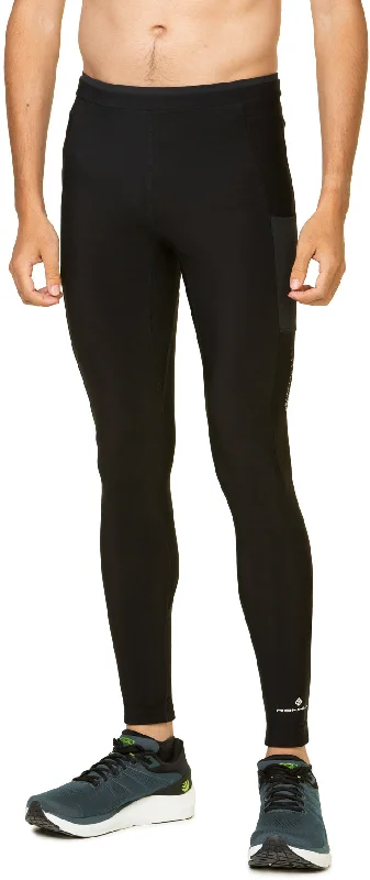 Ronhill Tech Winter Mens Long Running Tights - Black