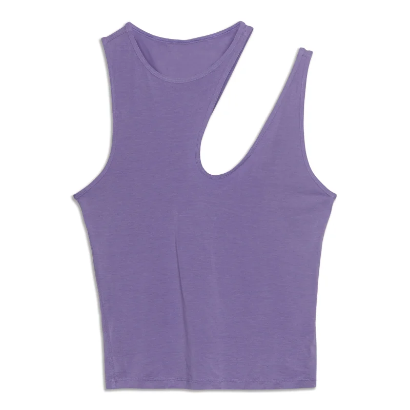 Shoulder Cut-Out Yoga Tank Top - Resale