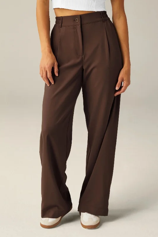 Status Wide Leg Trousers - Espresso *Restocks in November