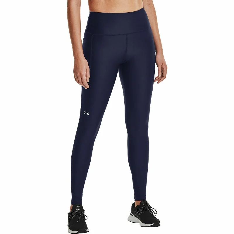 Under Armour HeatGear High Rise Womens Long Running Tights - Navy