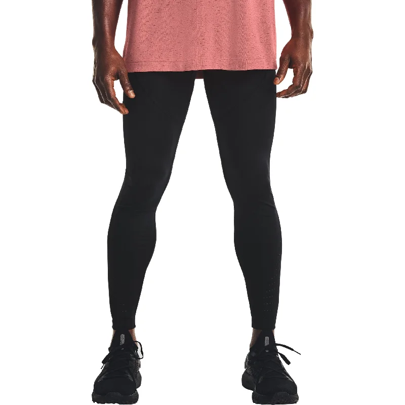 Under Armour Speedpocket Mens Long Running Tight - Black