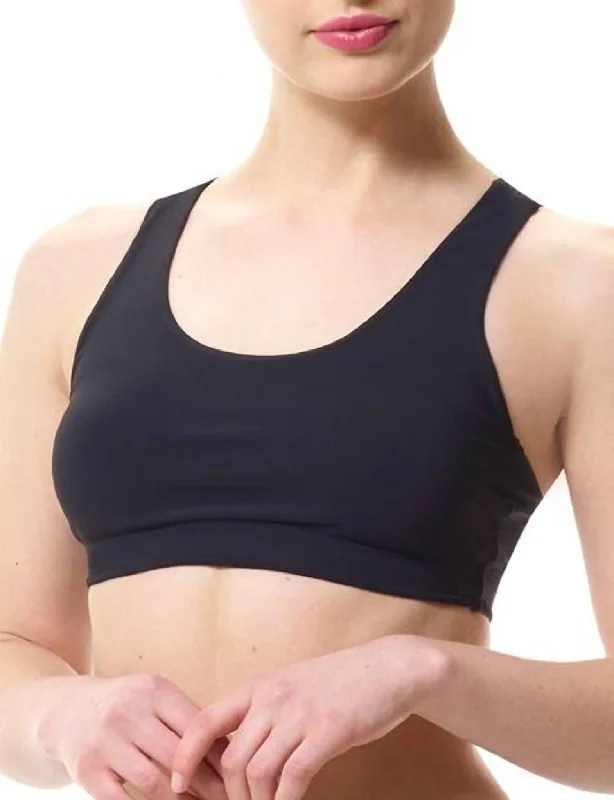 Chic Women's Garments Women's Active Compression Sports Bra In Black