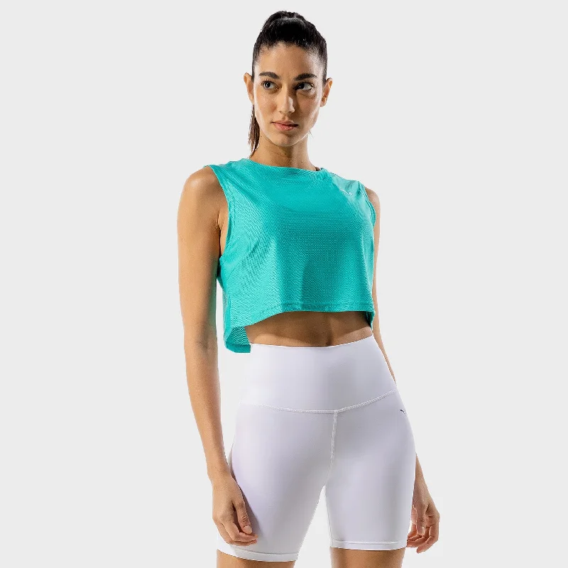 Limitless Crop Top - Aqua