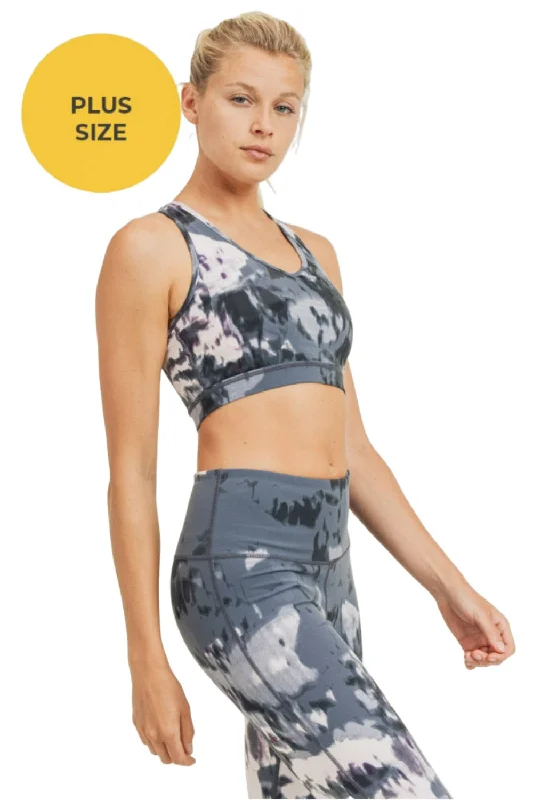 Mono B Aspen Print Bra Top AT2946 and Plus